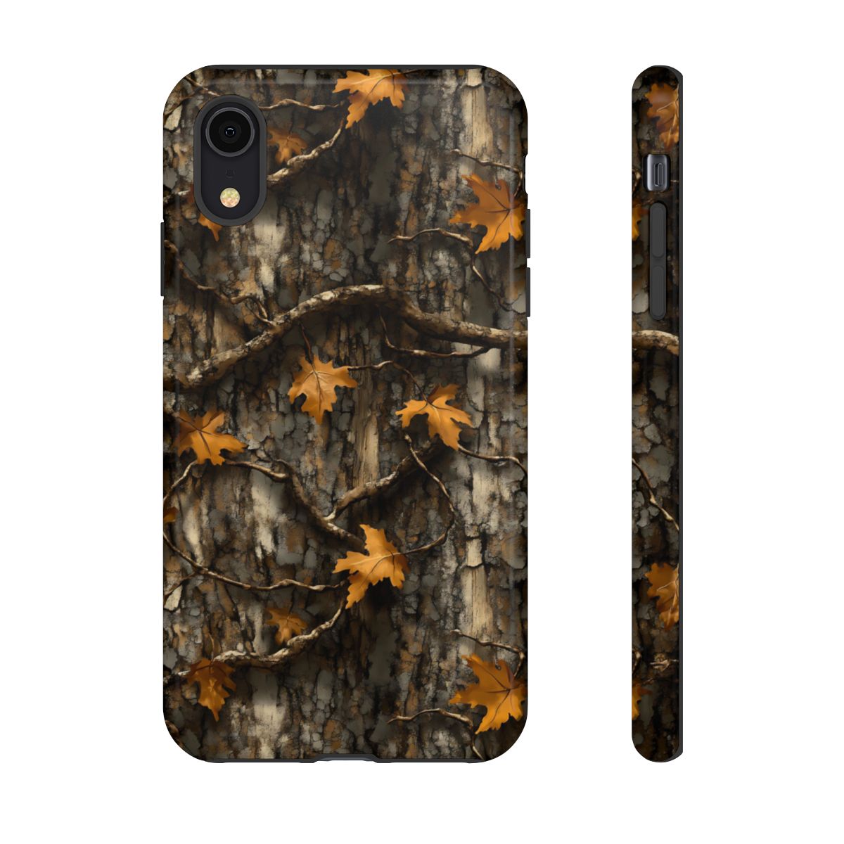 Orange Leaf Tree Camo Tough Case