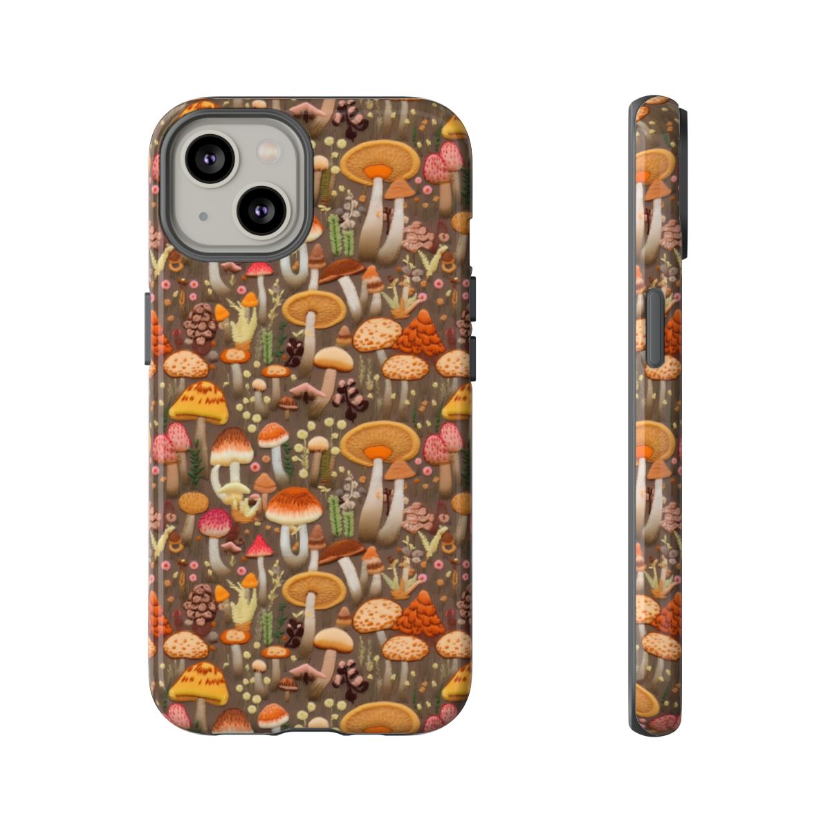 Orange Mushroom Tough Case