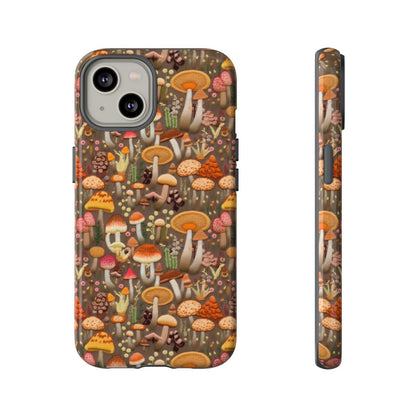 Orange Mushroom Tough Case