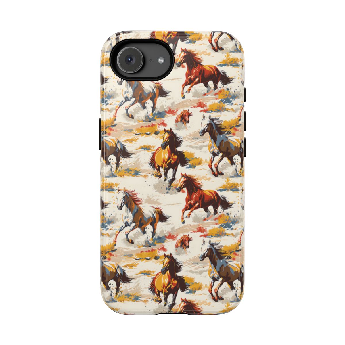 Painted Horses White Tough Case - iPhone 17e
