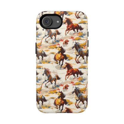 Painted Horses White Tough Case - iPhone 17e