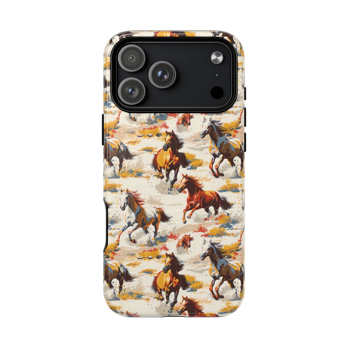 Painted Horses White Magnetic Case