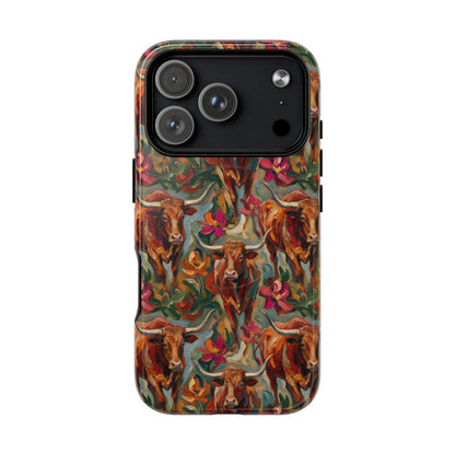 Painted Longhorns Magnetic Case