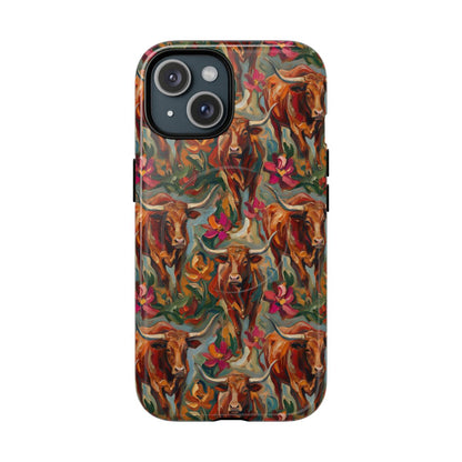 Painted Longhorns Magnetic Case