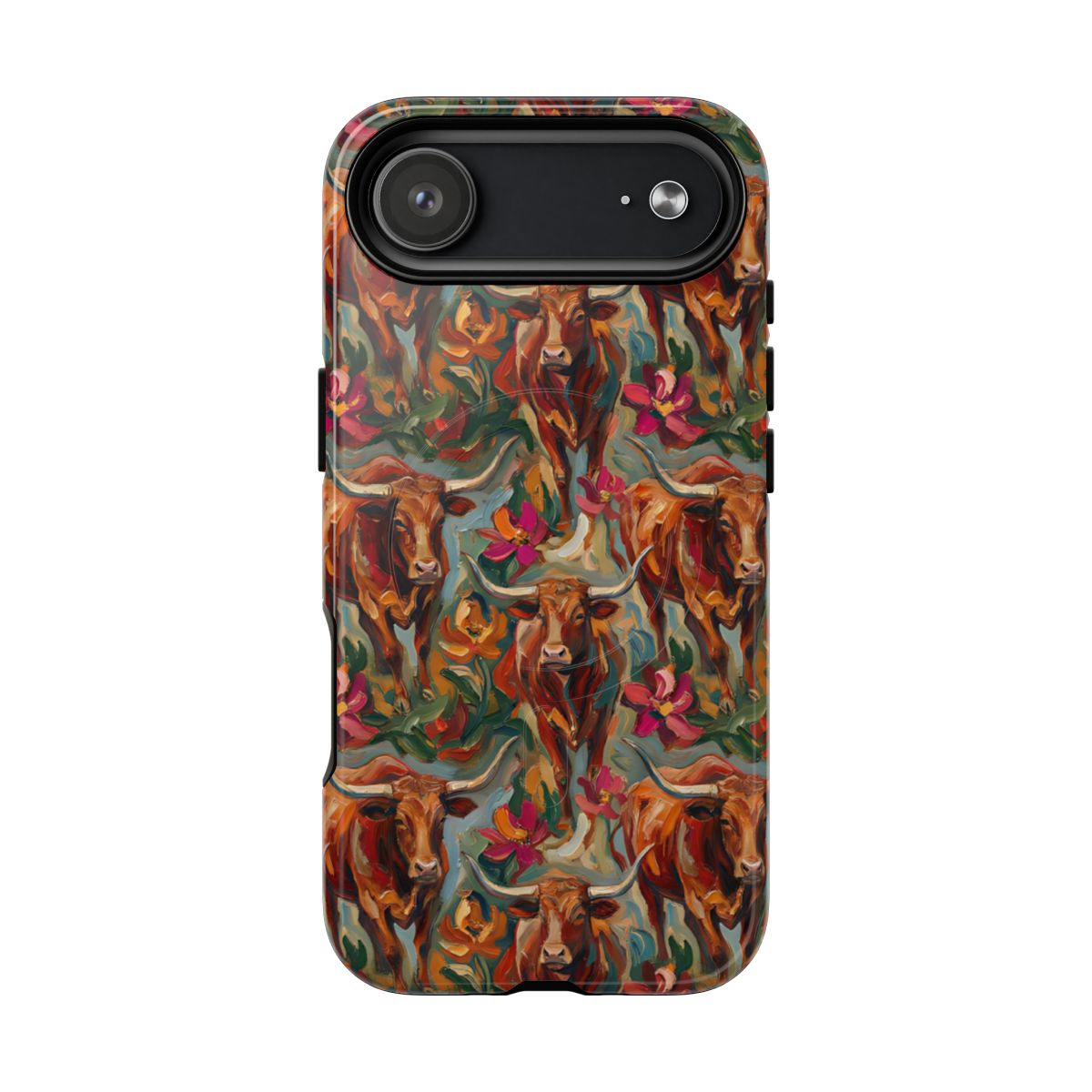 Painted Longhorns Magnetic Case