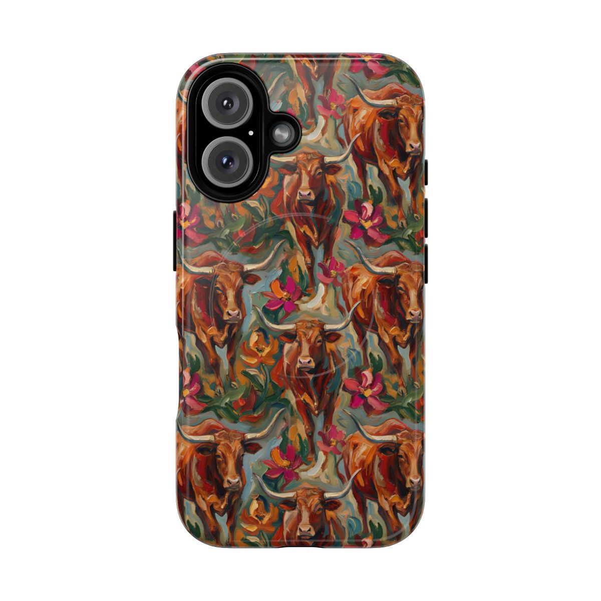 Painted Longhorns Magnetic Case