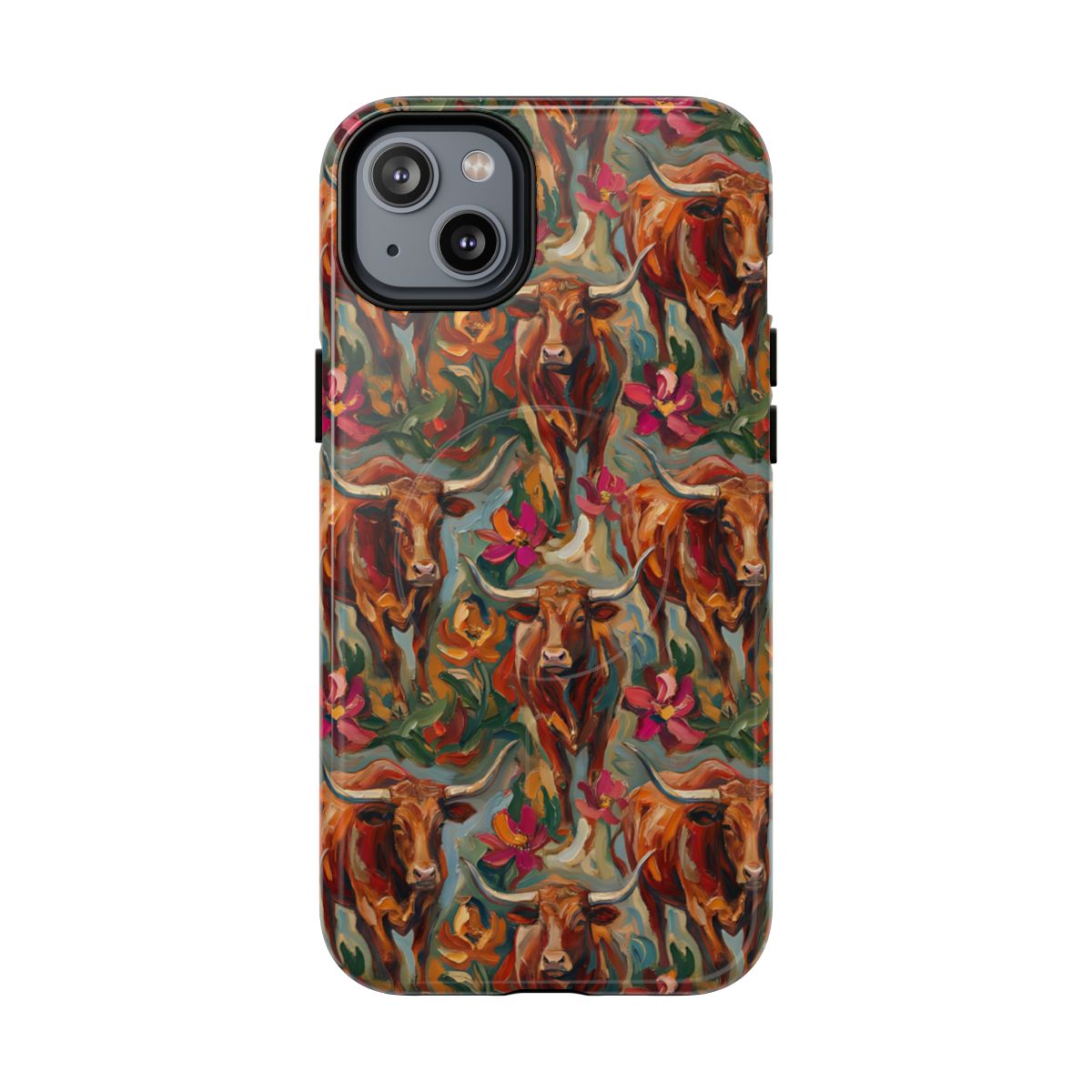 Painted Longhorns Magnetic Case