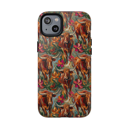 Painted Longhorns Magnetic Case