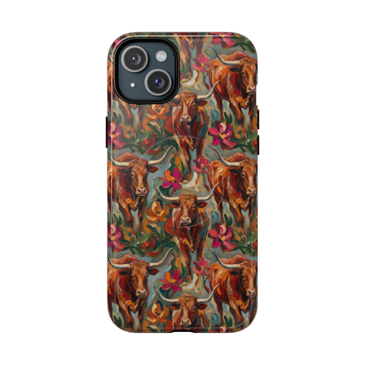 Painted Longhorns Magnetic Case