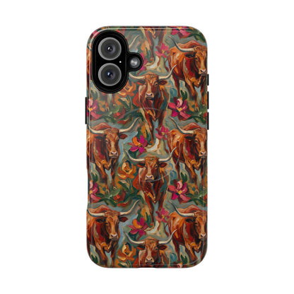 Painted Longhorns Magnetic Case