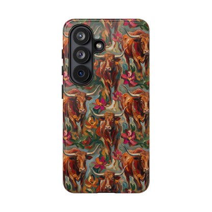 Painted Longhorns Tough Case