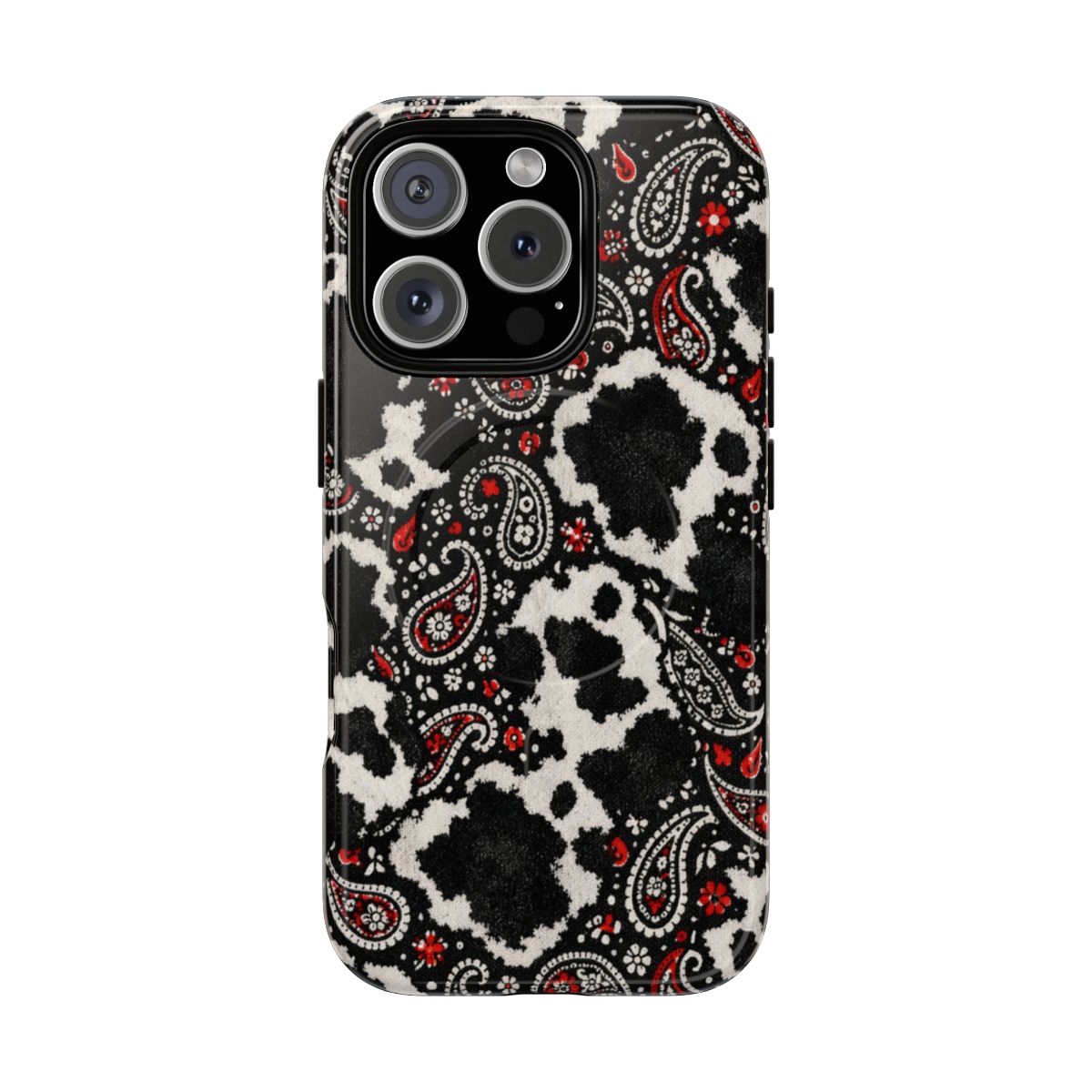 Paisley Cowhide Magnetic Case