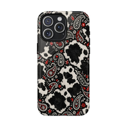 Paisley Cowhide Magnetic Case