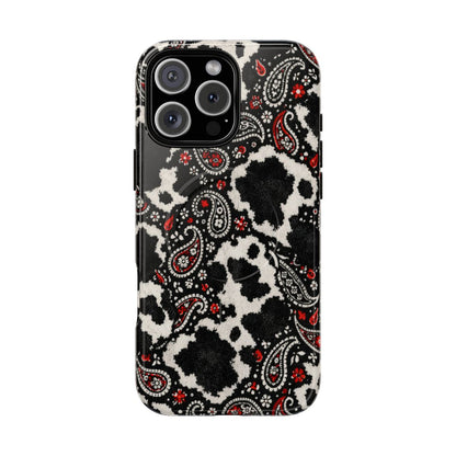 Paisley Cowhide Magnetic Case