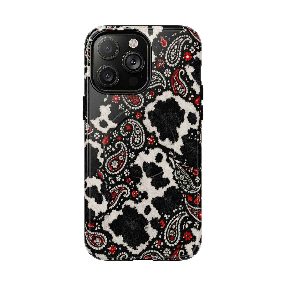 Paisley Cowhide Magnetic Case