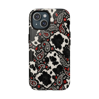 Paisley Cowhide Magnetic Case