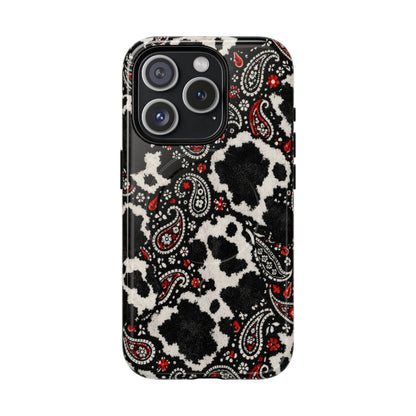 Paisley Cowhide Magnetic Case