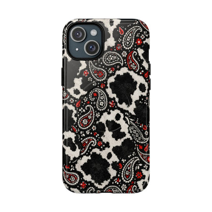 Paisley Cowhide Magnetic Case