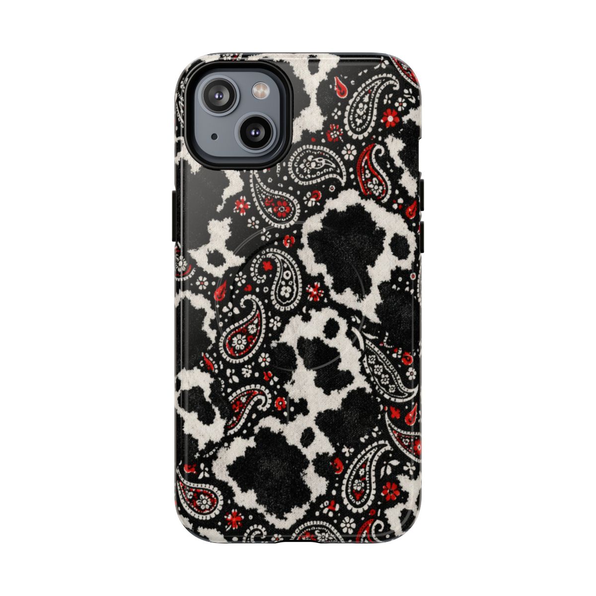 Paisley Cowhide Magnetic Case