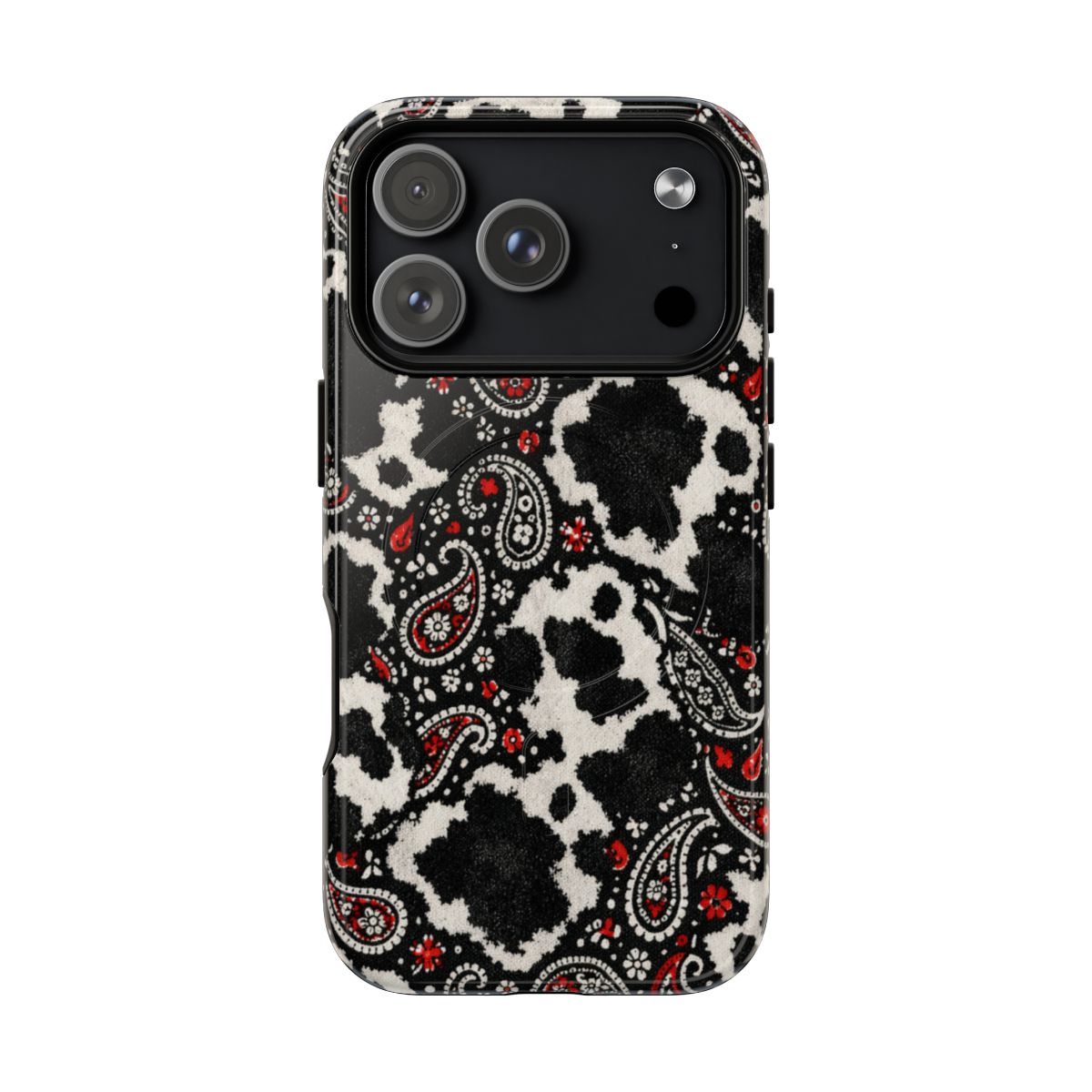 Paisley Cowhide Magnetic Case