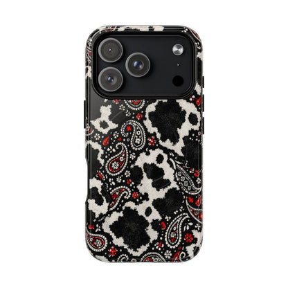 Paisley Cowhide Magnetic Case