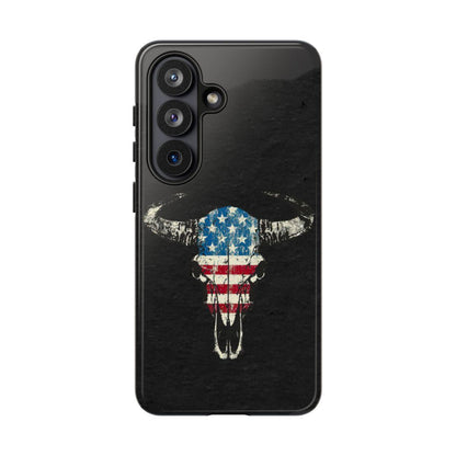 Patriotic Bull Skull Tough Case
