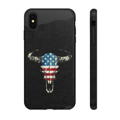 Patriotic Bull Skull Tough Case