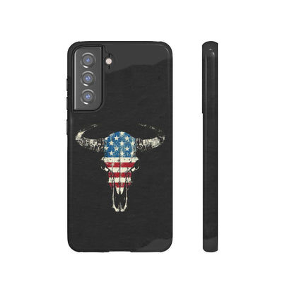 Patriotic Bull Skull Tough Case