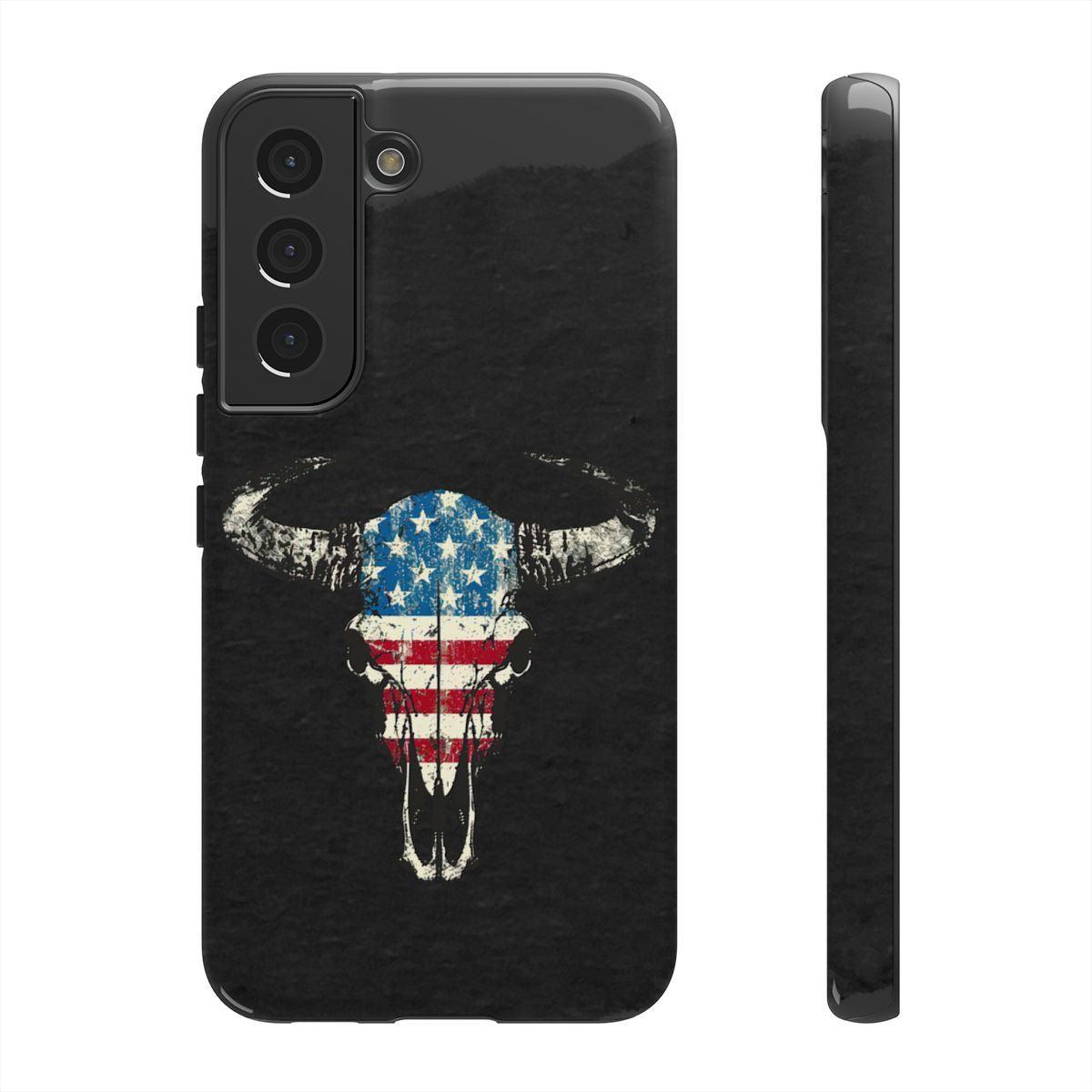 Patriotic Bull Skull Tough Case