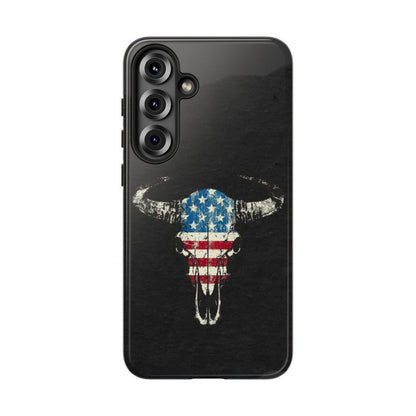 Patriotic Bull Skull Tough Case