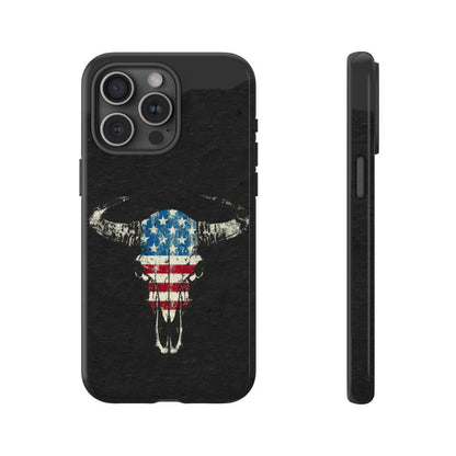 Patriotic Bull Skull Tough Case