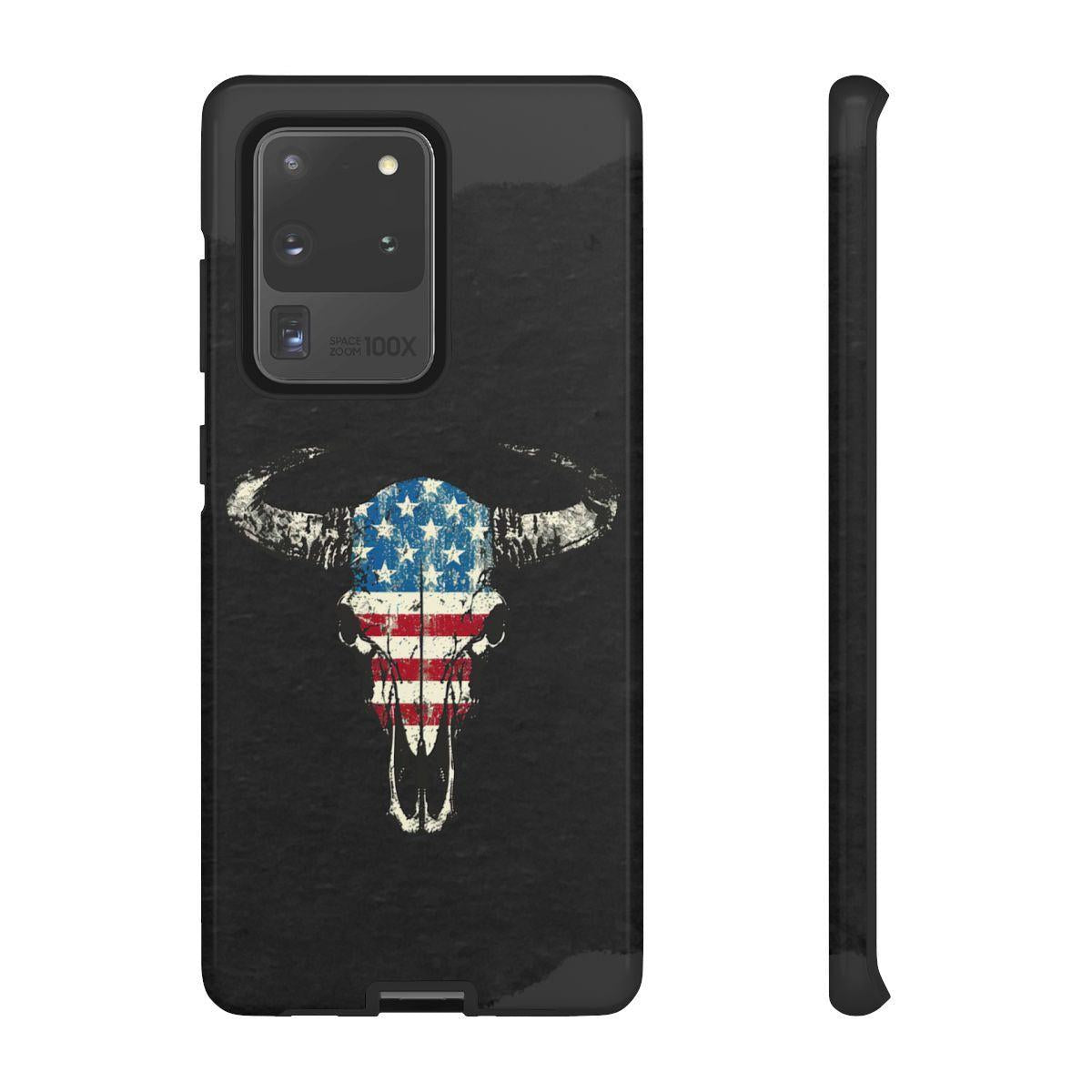 Patriotic Bull Skull Tough Case