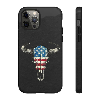 Patriotic Bull Skull Tough Case