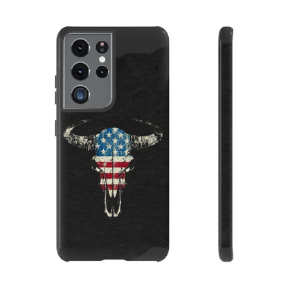 Patriotic Bull Skull Tough Case