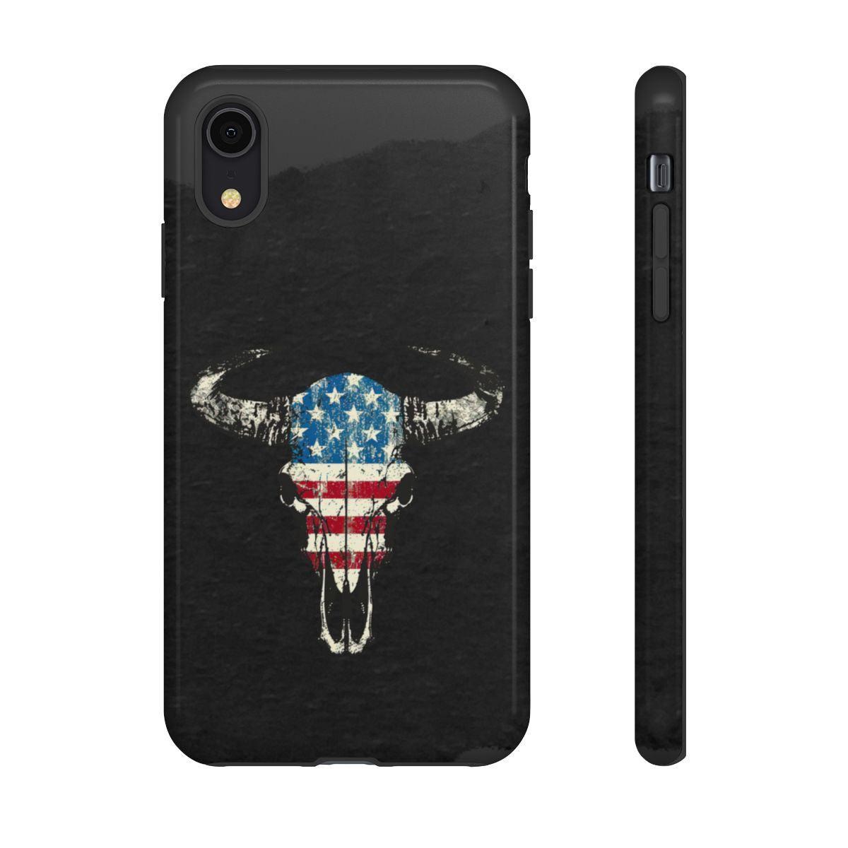 Patriotic Bull Skull Tough Case