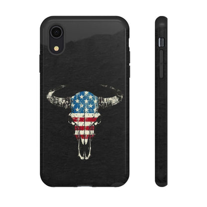 Patriotic Bull Skull Tough Case