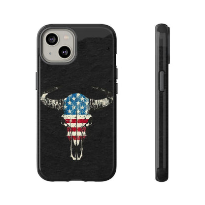 Patriotic Bull Skull Tough Case