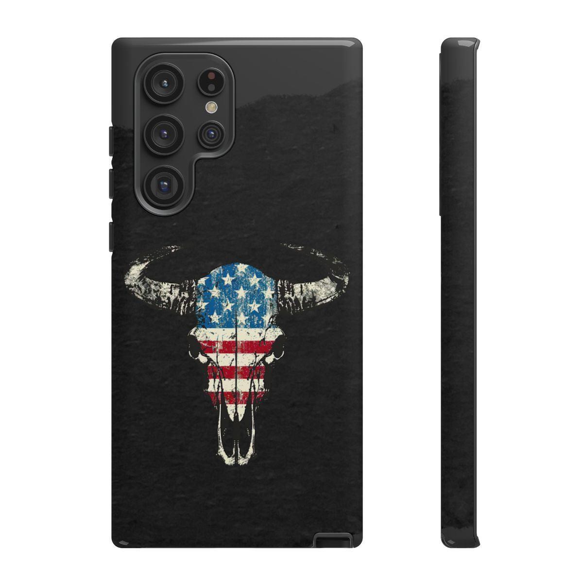 Patriotic Bull Skull Tough Case