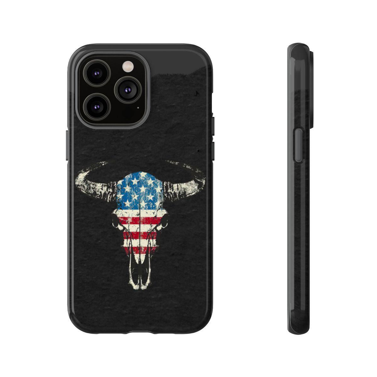 Patriotic Bull Skull Tough Case
