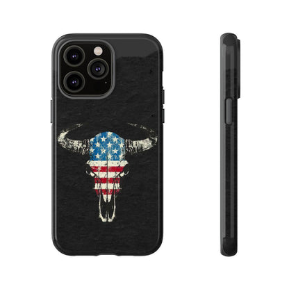 Patriotic Bull Skull Tough Case