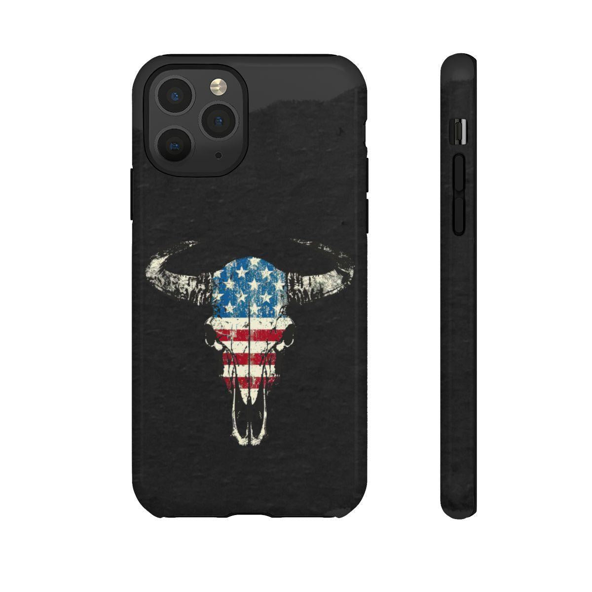 Patriotic Bull Skull Tough Case