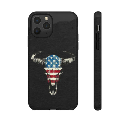 Patriotic Bull Skull Tough Case