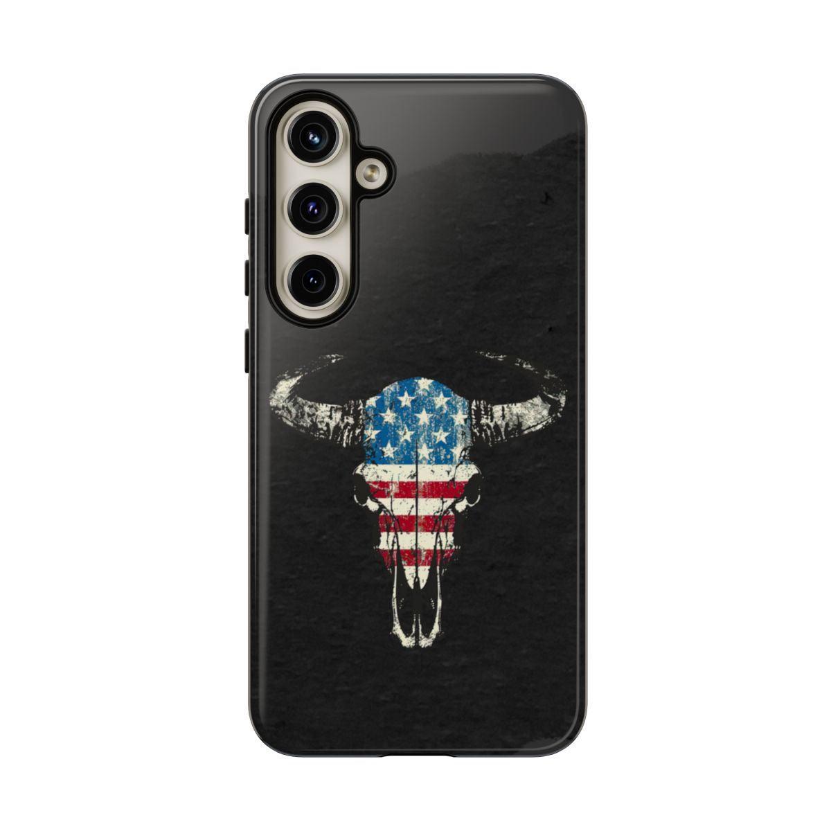 Patriotic Bull Skull Tough Case