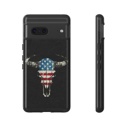 Patriotic Bull Skull Tough Case