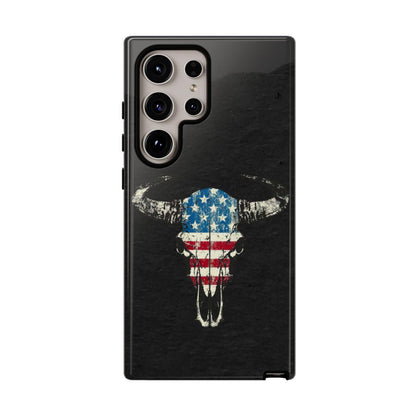 Patriotic Bull Skull Tough Case