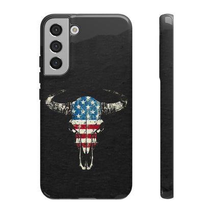 Patriotic Bull Skull Tough Case