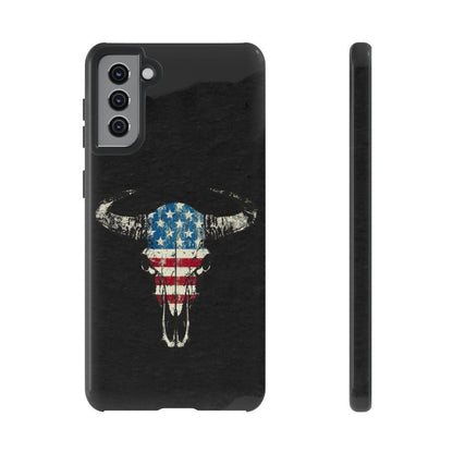 Patriotic Bull Skull Tough Case