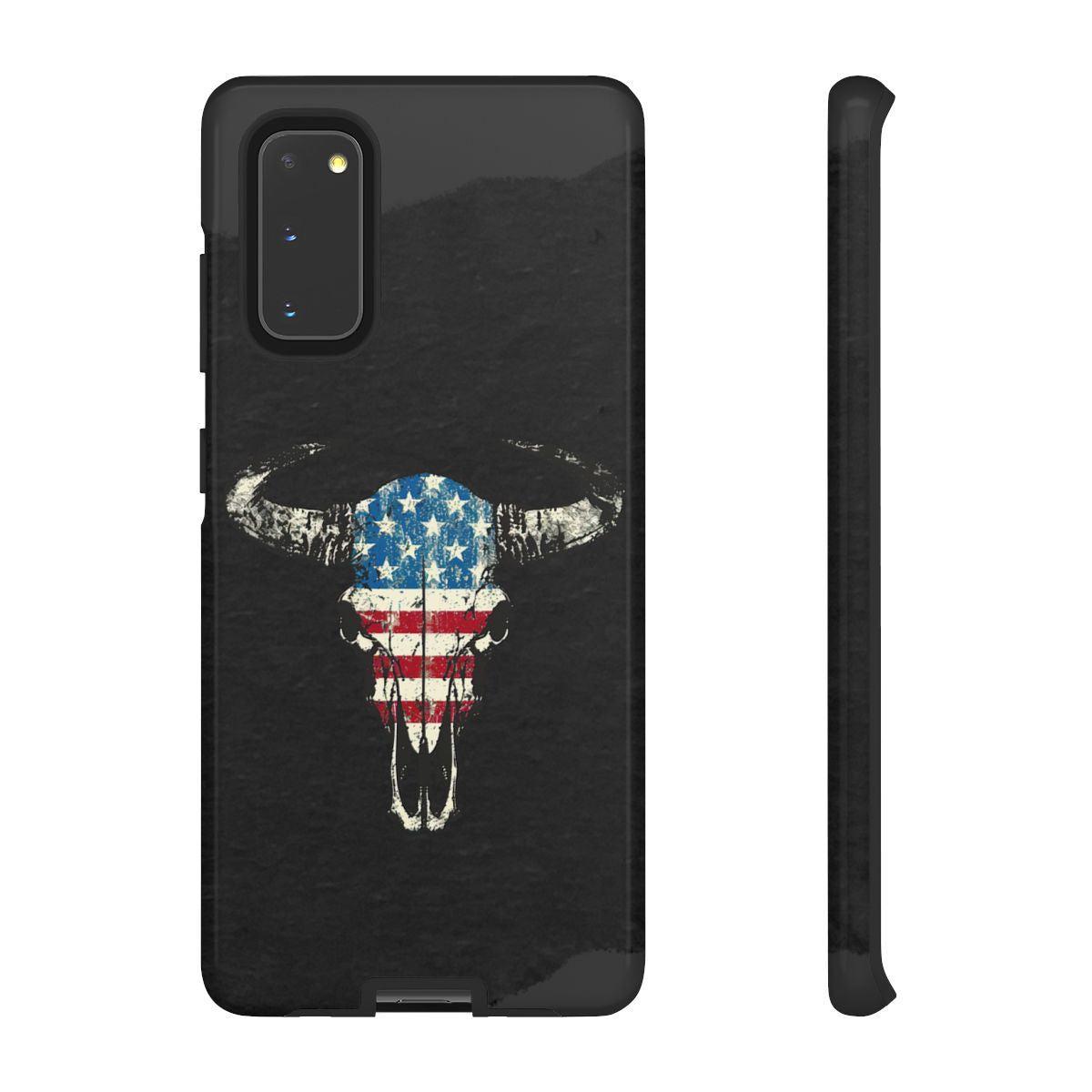 Patriotic Bull Skull Tough Case