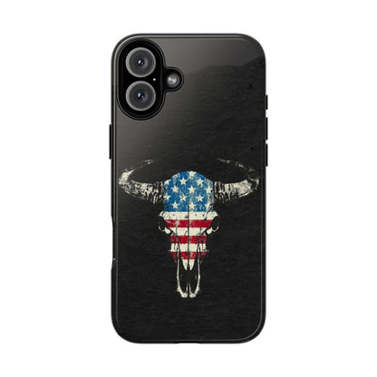Patriotic Bull Skull Tough Case