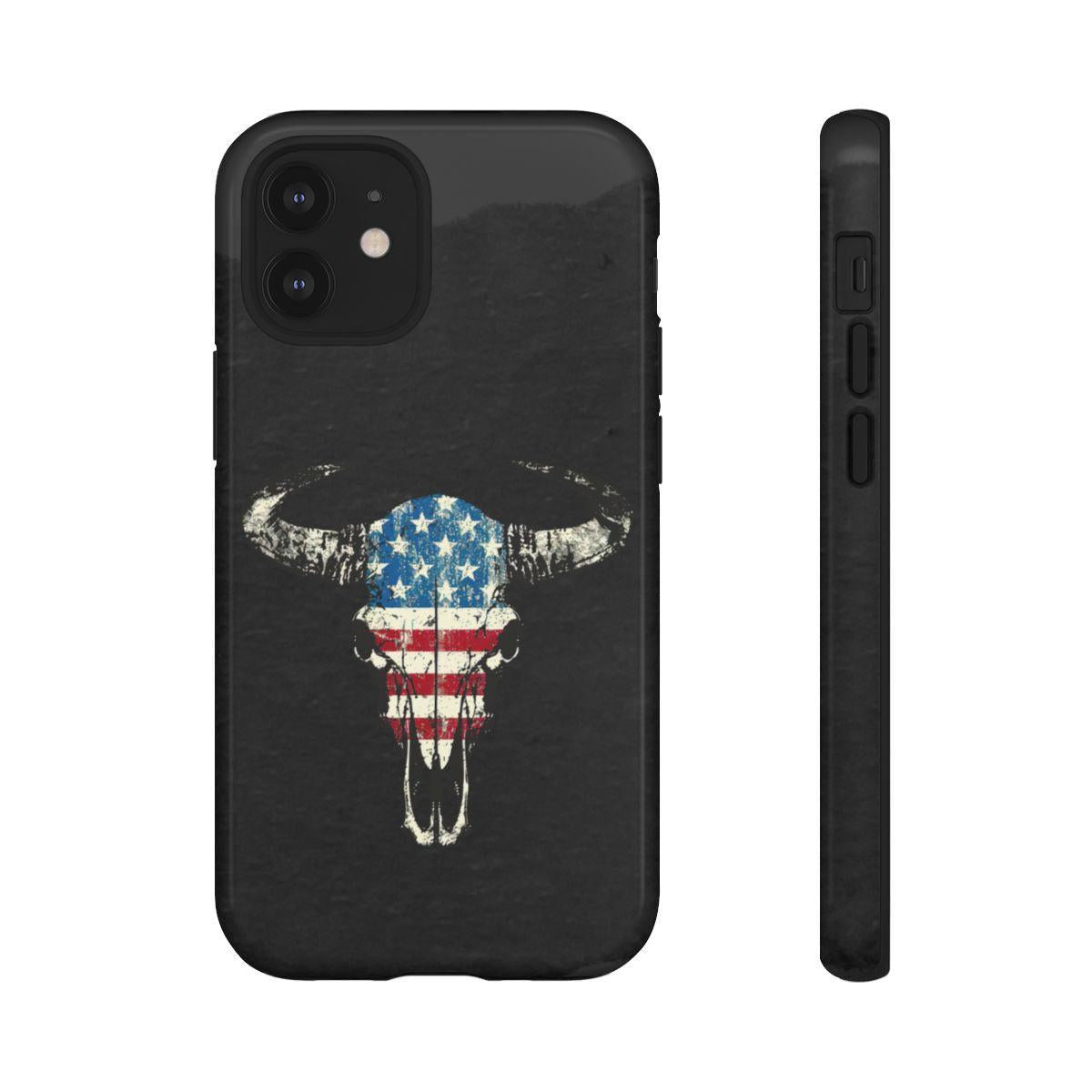Patriotic Bull Skull Tough Case